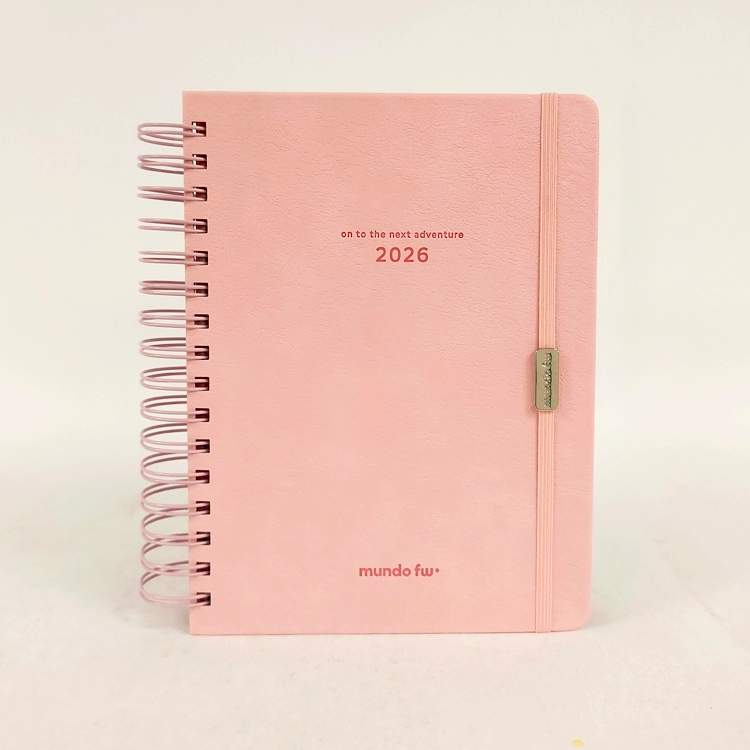 Agenda FW 2026 Trend Rose con Espiral Diaria 15x21 Art.201997